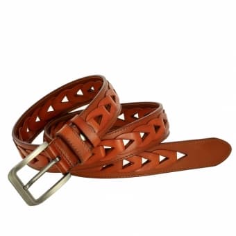 Ремень джинсовый 40512 Cognac